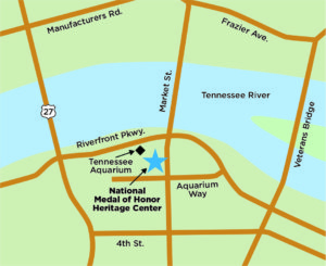 Image showing the location of the medal of honor heritage center