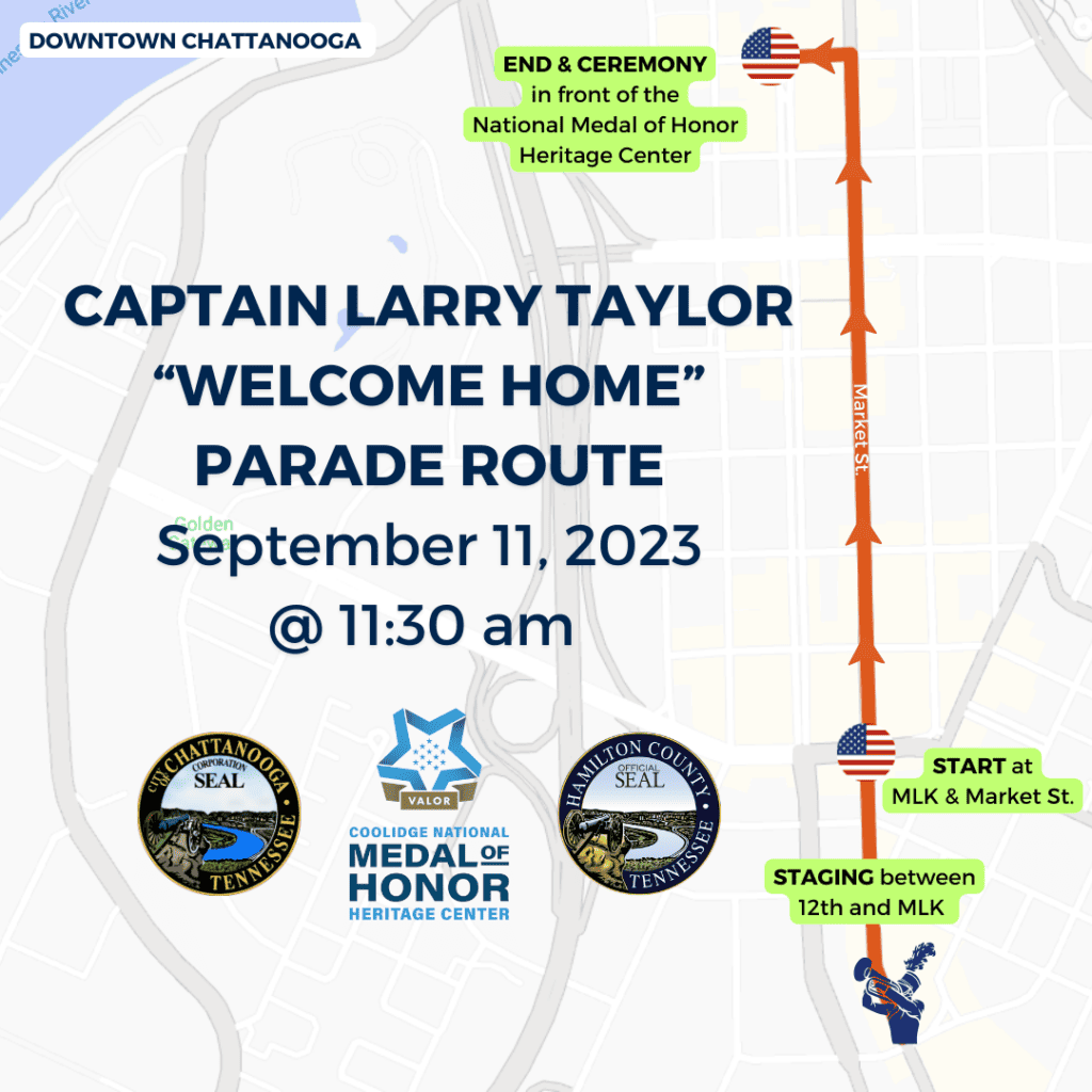 Parade Route Larry Taylor Welcome Home